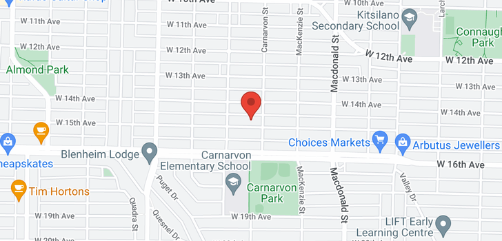 map of 3029 W 15TH AVENUE
